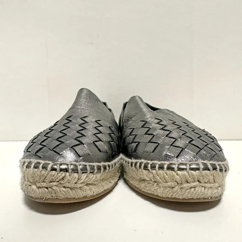 Bottega Veneta Gala Metallic Leather Espadrilles